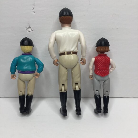 Vintage 2001 Fisher Price Loving Family Horse Equestrian Dolls Dad Boy Girl - Picture 4 of 13
